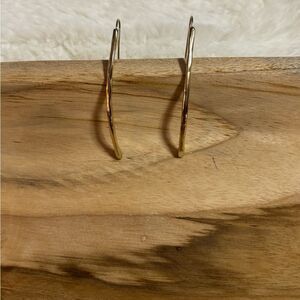 Anthropologie Bohemian Gold Hoop Earrings